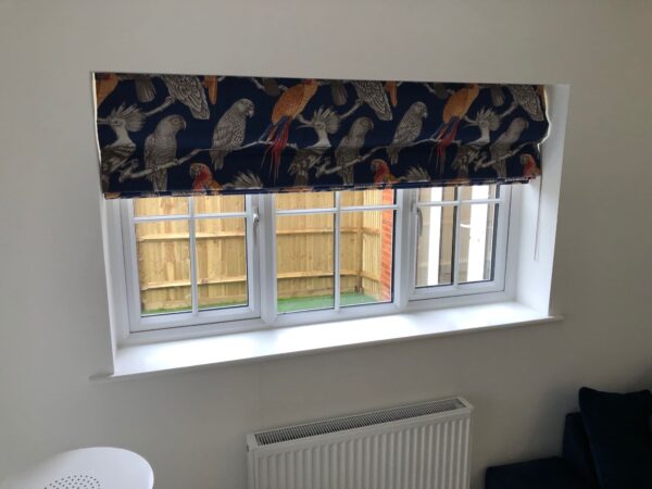A roman blind in a more modern property